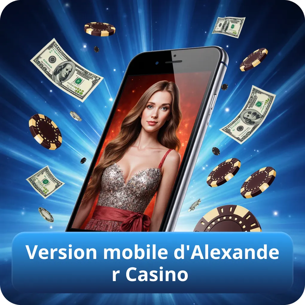 Version mobile d'Alexander Casino