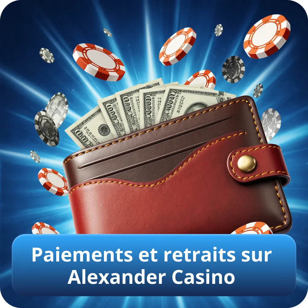 Paiements et retraits sur Alexander Casino